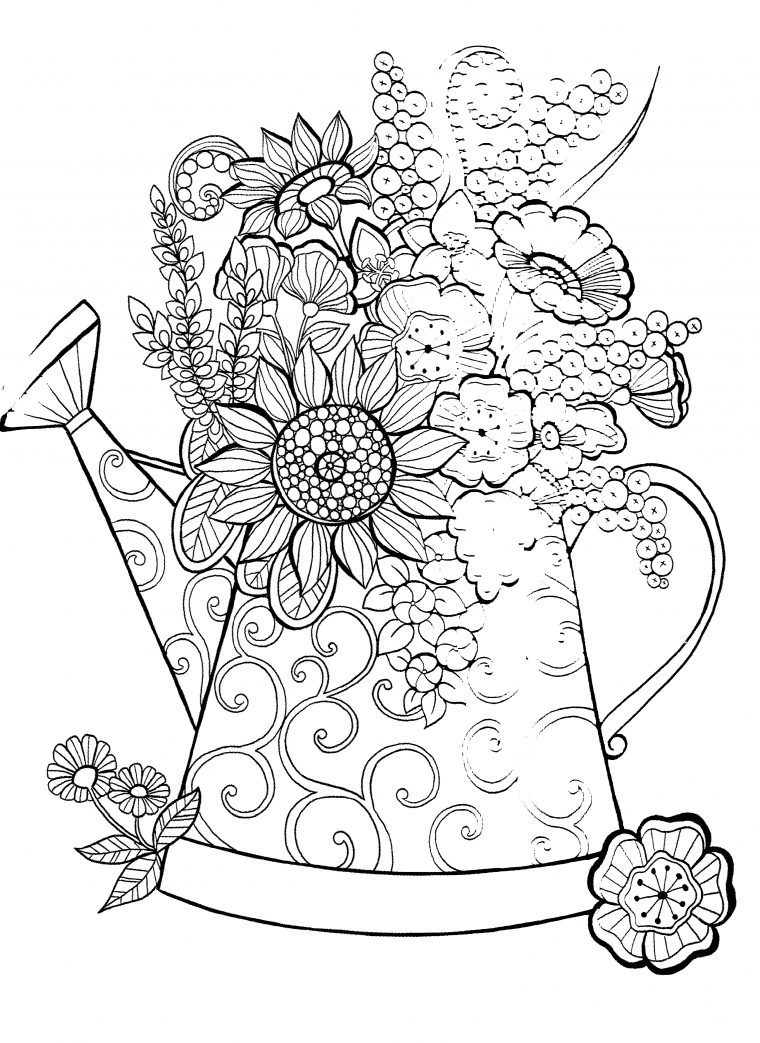 Coloriage Pour Enfants Et Adultes, Mandala intérieur Coloriage Printemps À Imprimer