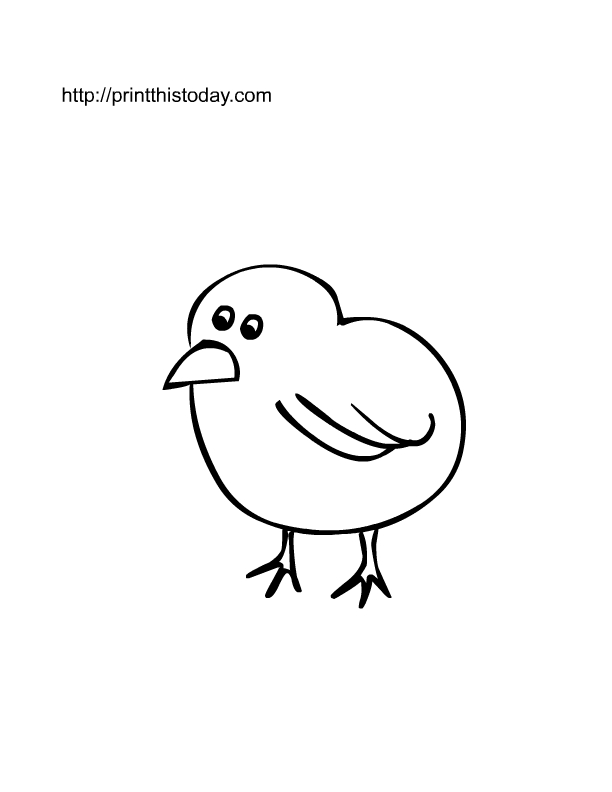 Coloriage Poussin #15337 (Animaux) - Album De Coloriages tout Dessin Poussin 