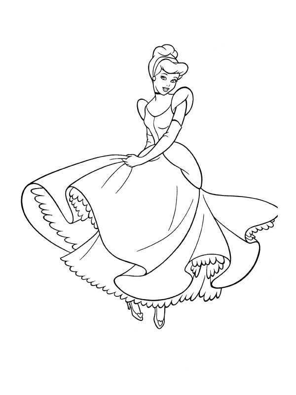 Coloriage Princesse Cendrillon Aimable Dessin Gratuit À Imprimer tout Dessin Cendrillon A Imprimer Gratuit 