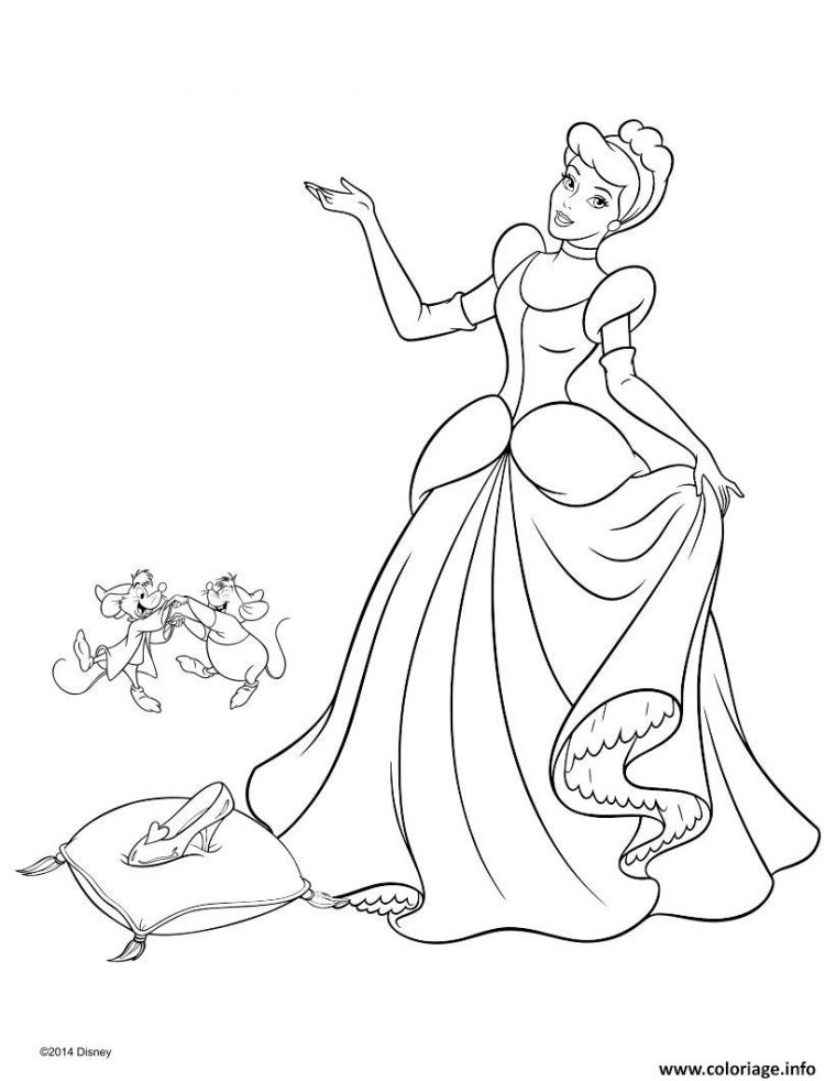 Coloriage Princesse Disney Cendrillon 2 Dessin Princesse Disney À Imprimer avec Coloriage Gratuit À Imprimer Princesse