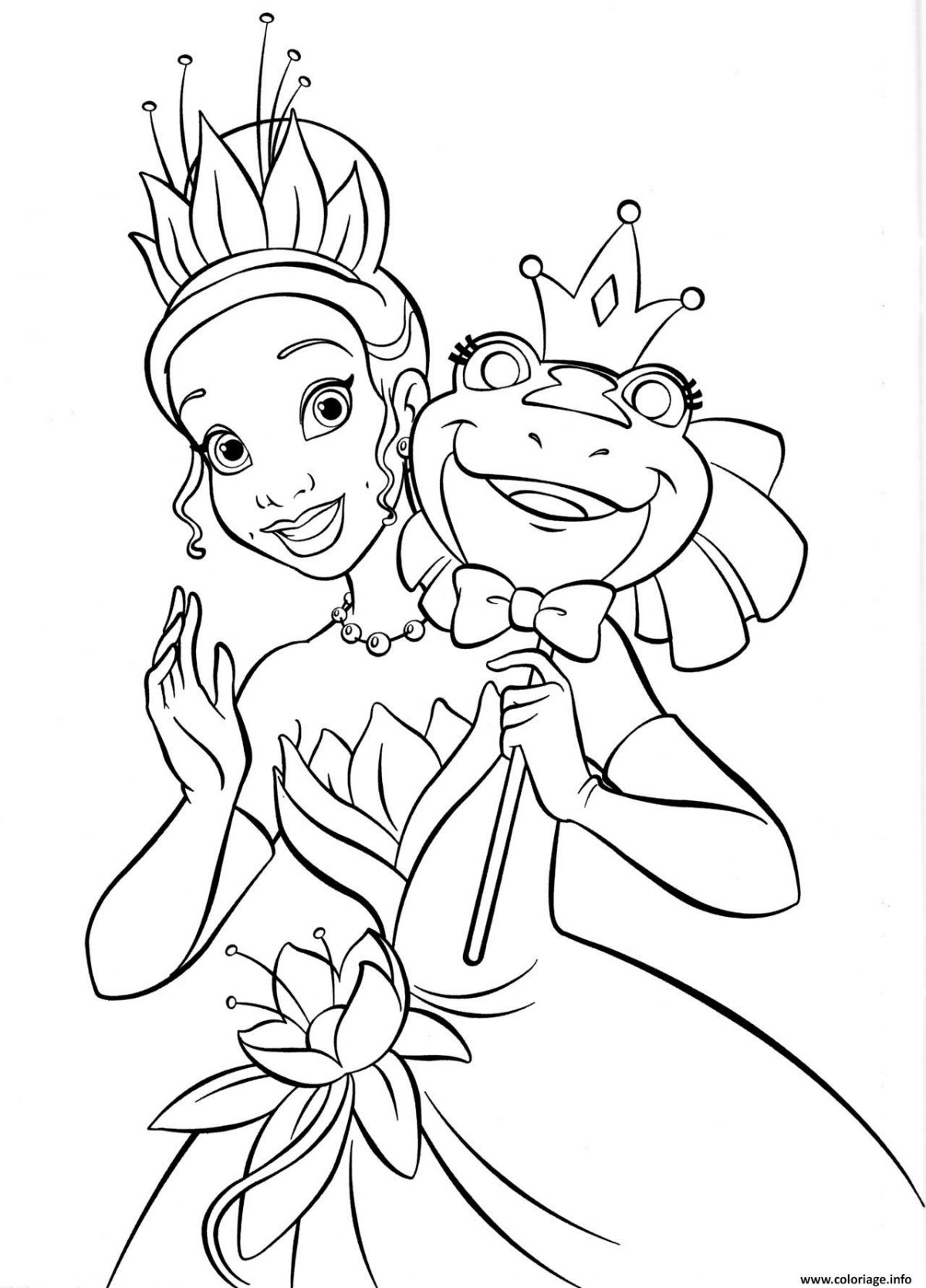 Coloriage Princesse Disney Tiana Dessin Princesse Disney À Imprimer encequiconcerne Coloriage Imprimer Disney