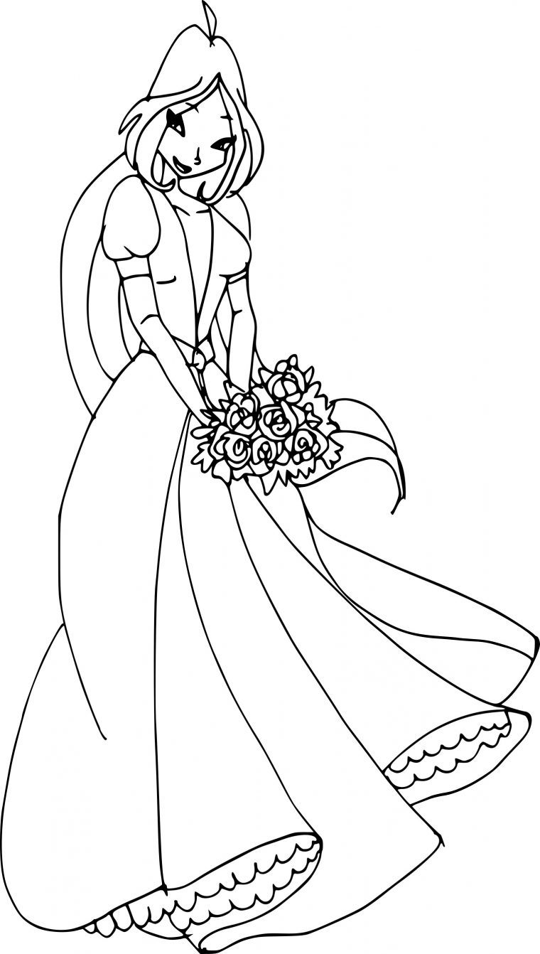 Coloriage Princesse Flora À Imprimer Gratuit destiné Dessin A Imprimer Princesse