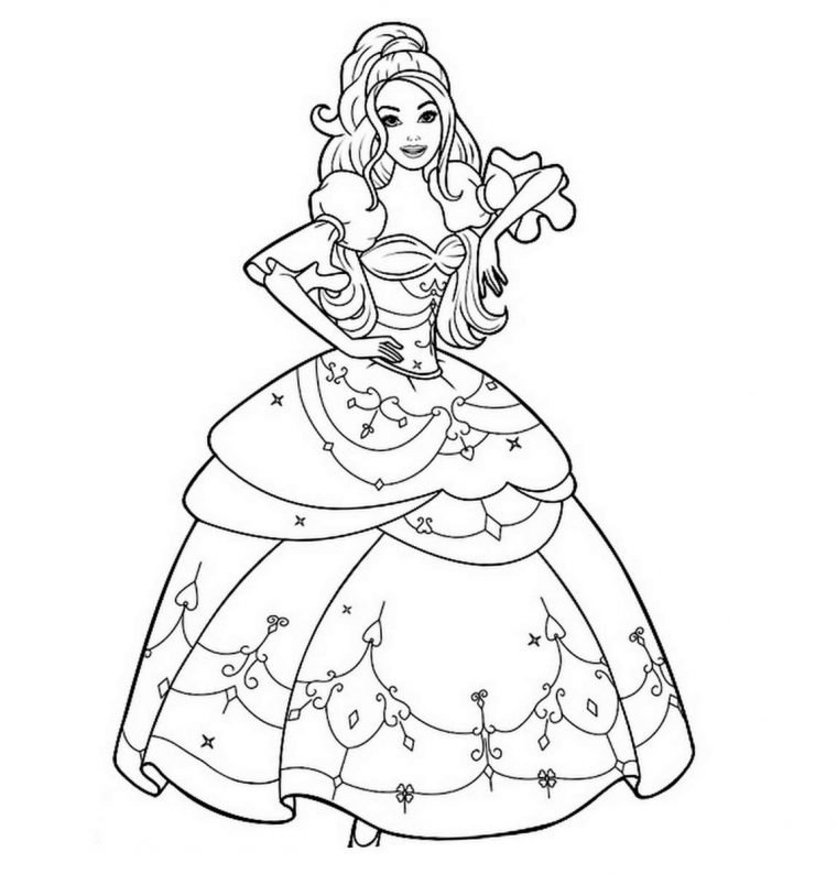 Coloriage Princesse – Image Et Dessins – Arts Et Voyages serapportantà Princess Coloriage