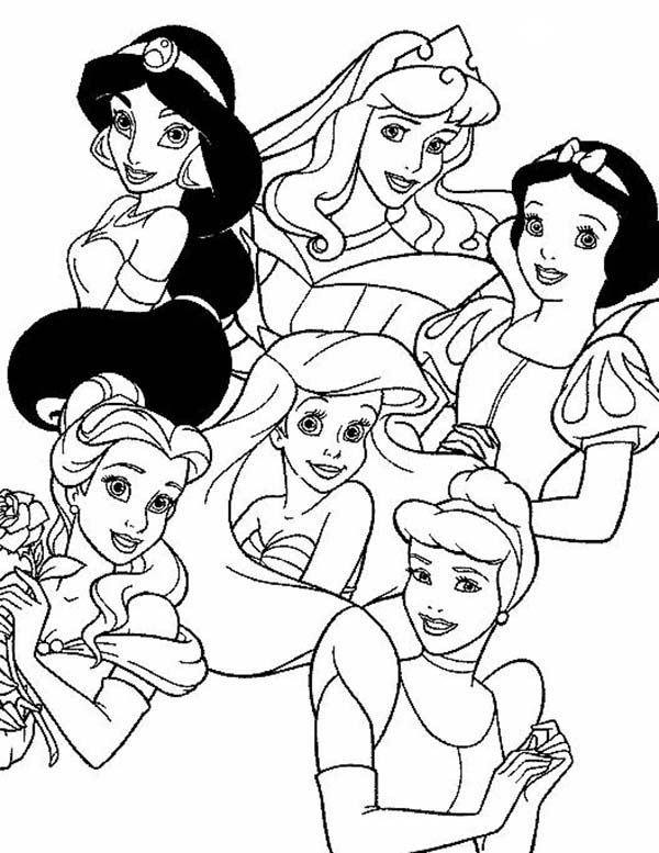 Coloriage Princesses Disney Gratuit À Imprimer pour Image A Colorier Disney 