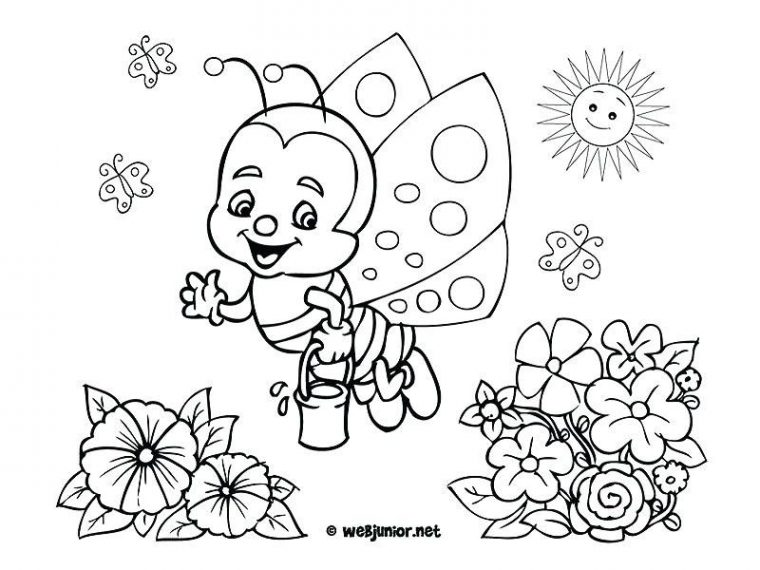 Coloriage Printemps Maternelle – Recherche Google  Coloriage Printemps pour Dessin Printemps