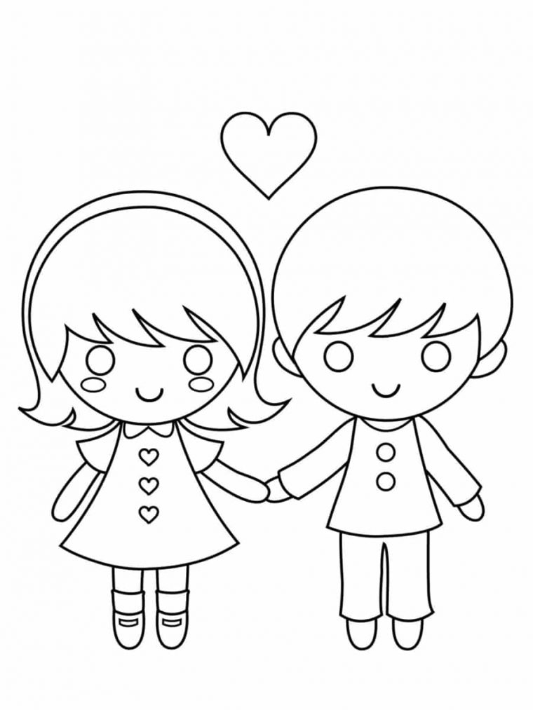 Coloriage Saint Valentin : 40 Dessins À Imprimer Gratuitement tout Coloriage D Amour