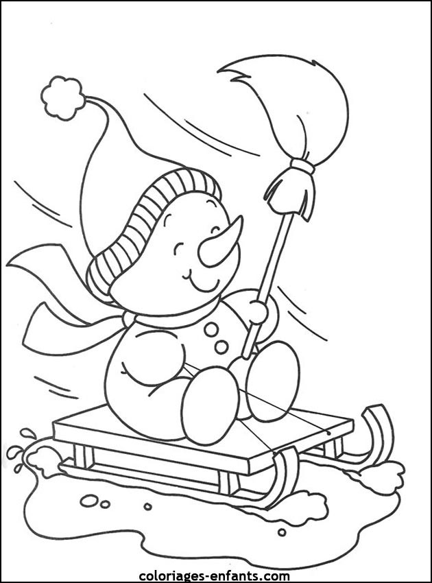 Coloriage Saison Hiver Pour Enfant Dessin Gratuit À Imprimer pour Coloriage De Om 