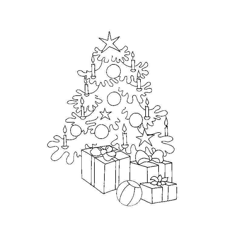 Coloriage Sapin De Noël #167519 (Objets) - Album De Coloriages tout Coloriage Gratuit À Imprimer Sapin De Noel 