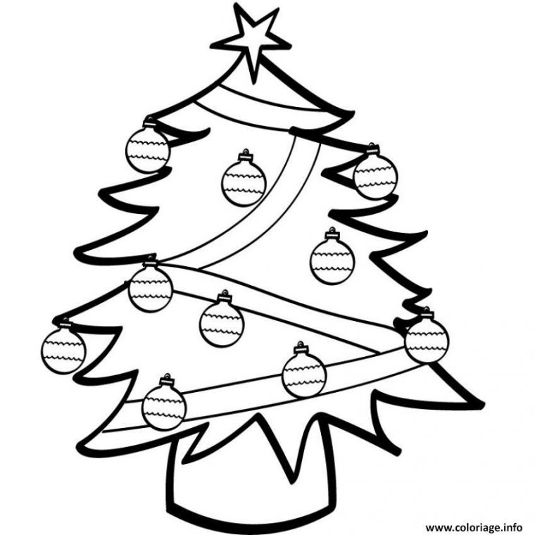 Coloriage Sapin De Noel 8 Dessin Sapin Noel À Imprimer pour Dessins De Noel A Colorier