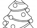 Coloriage Sapin De Noel Simple Et Facile Pour Maternelle Dessin Noel destiné Decoration De Noel A Imprimer