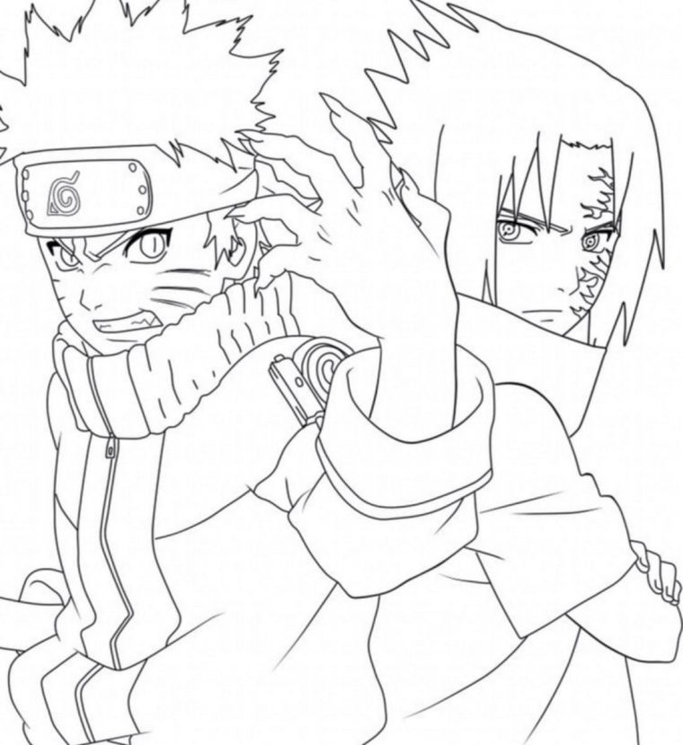 Coloriage Sasuke – 80 Coloriages À Imprimer  Wonder Day — Coloriages concernant Coloriage De Naruto