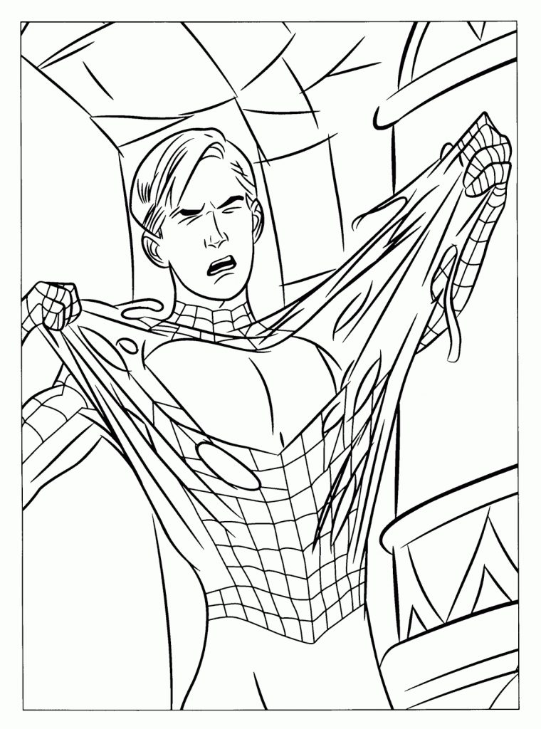 Coloriage Spiderman – Coloriage Spiderman Noir A Imprimer Gratuit intérieur Coloriage Spider Man