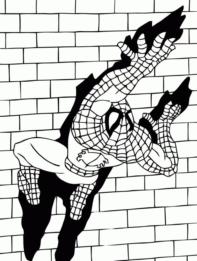 Coloriage Spiderman Dessin À Imprimer Sur Coloriages destiné Coloriage Spider Man