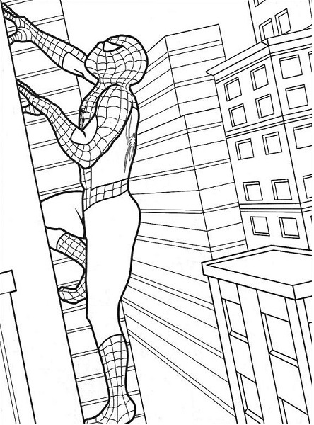 Coloriage Spiderman – Spiderman À Imprimer Gratuit destiné Coloriage À Imprimer Gratuit Spiderman