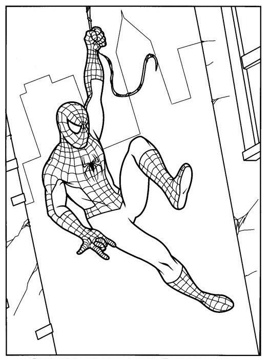 Coloriage Spiderman Sur Les Murs Dessin Gratuit À Imprimer serapportantà Coloriage À Imprimer Gratuit Spiderman