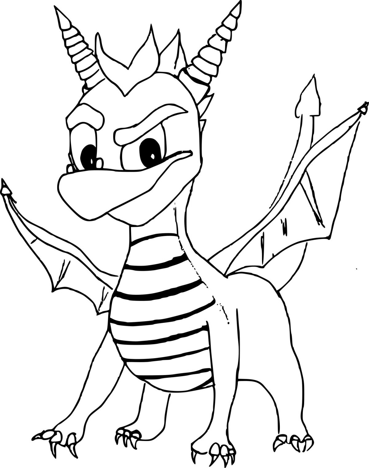 Coloriage Spyro Le Dragon À Imprimer Sur Coloriages tout Coloriage Dragon À Imprimer Gratuit