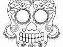 Coloriage Squelette Sucre Coeur Fleurs  Caveiras Mexicanas, Desenhos à Squelette A Colorier