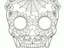 Coloriage Squelette Sucre Fleurs Toile Araignee Sur Hugolescargot destiné Coloriage Squelette Halloween
