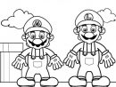 Coloriage Super Héros Mario Et Luigi Dessin Gratuit À Imprimer avec Dessin De Super Mario