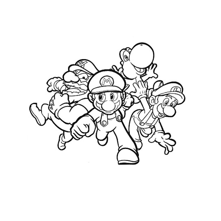 Coloriage Super Mario Bros #153688 (Jeux Vidéos) - Album De Coloriages tout Dessin De Super Mario 