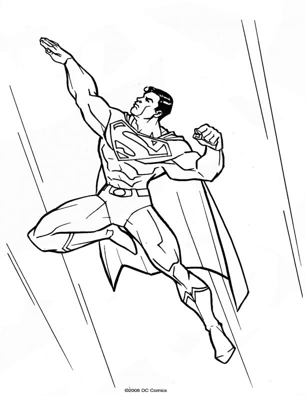 Coloriage Superman 16 concernant Coloriage Superman 