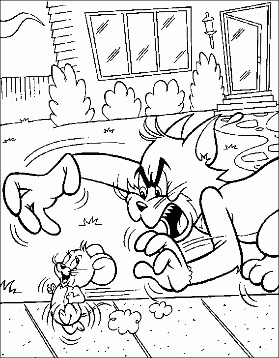 Coloriage Tom Et Jerry 2 à Coloriage Tom Et Jerry 