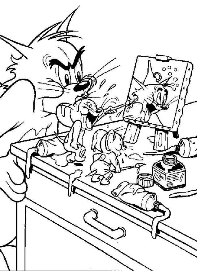Coloriage Tom Et Jerry #24187 (Dessins Animés) - Album De Coloriages pour Coloriage Tom Et Jerry 