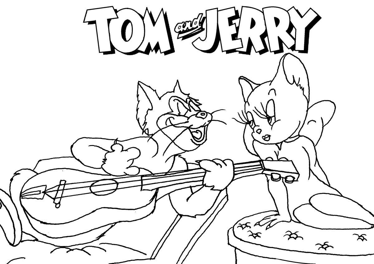 Coloriage Tom Et Jerry #24327 (Dessins Animés) - Album De Coloriages avec Coloriage Tom Et Jerry 