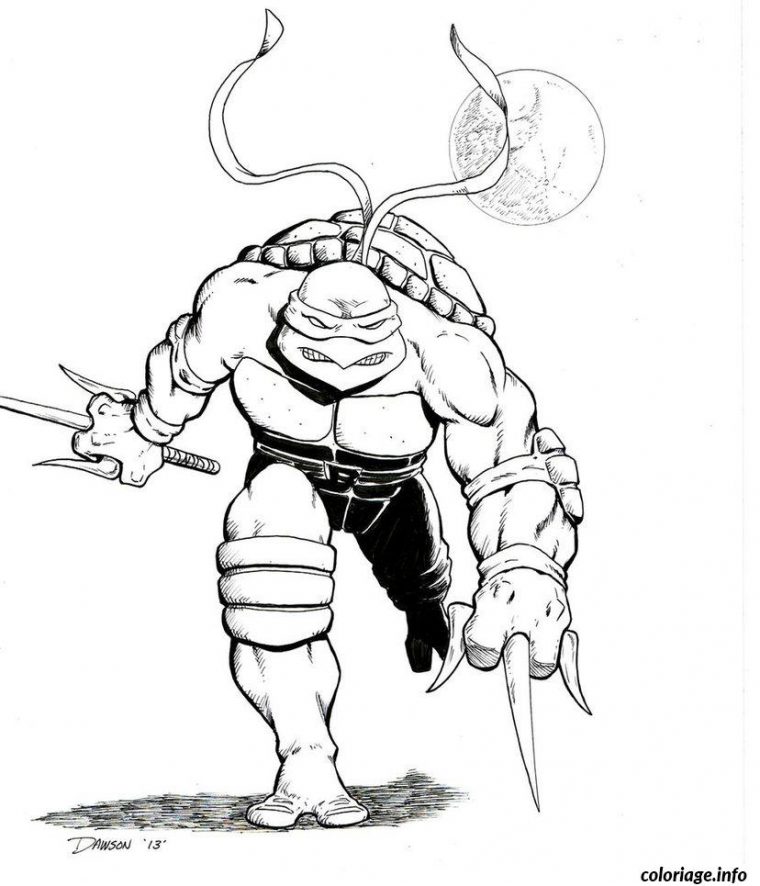 Coloriage Tortue Ninja 118 Dessin Tortue Ninja À Imprimer dedans Coloriage Tortu Ninja