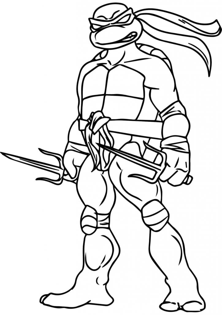 Coloriage Tortues Ninja À Imprimer Gratuitement  Moncoloriage.fr concernant Coloriage Tortues Ninja 