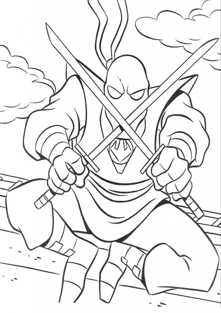 Coloriage Tortues Ninja À Imprimer Gratuitement  Moncoloriage.fr dedans Coloriage Tortues Ninja