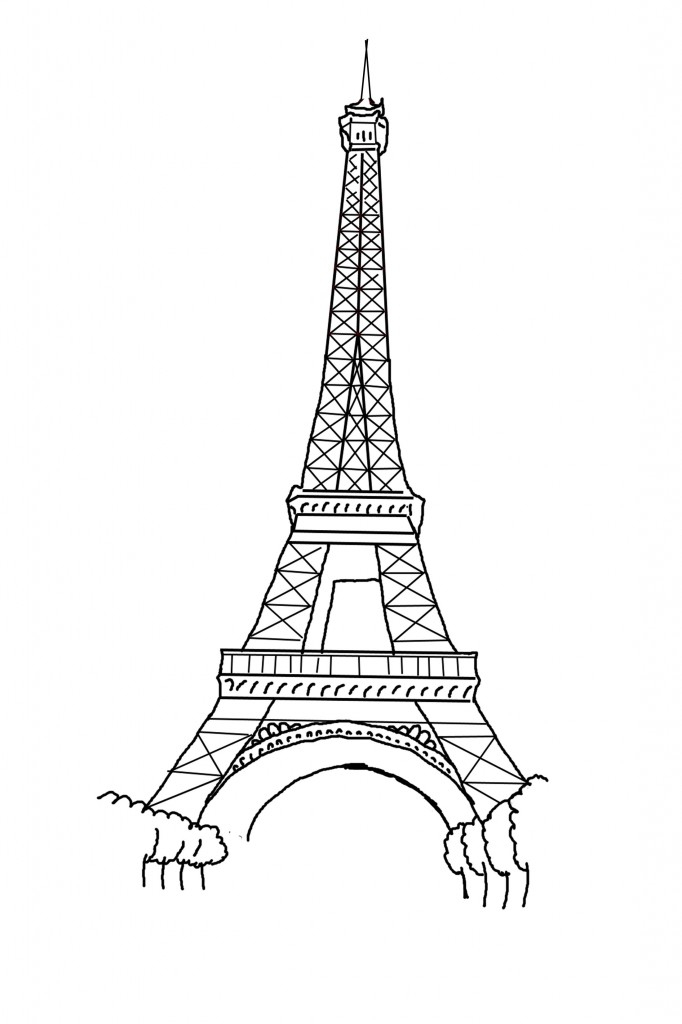 Coloriage Tour Eiffel Gratuit À Imprimer  Adf destiné Coloriage De La Tour Eiffel À Imprimer 