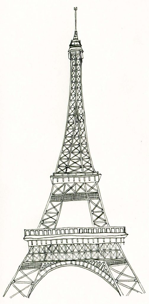 Coloriage Tour Eiffel Gratuit À Imprimer  Adf intérieur Coloriage De La Tour Eiffel À Imprimer 