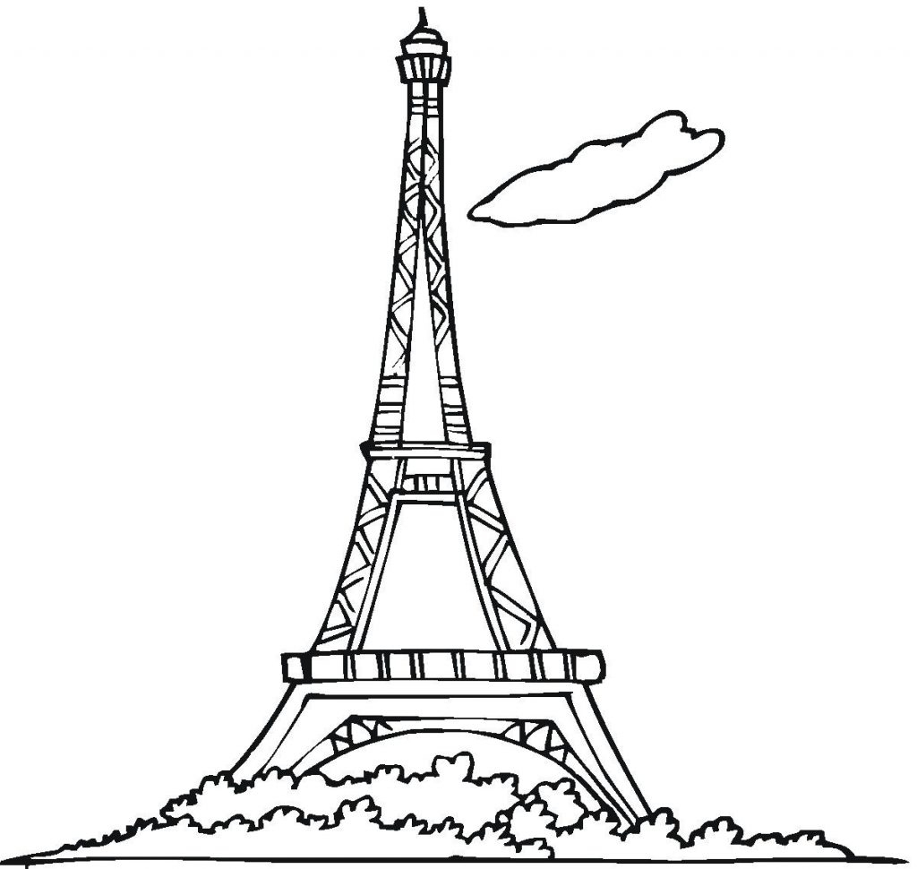 Coloriage Tour Eiffel Gratuit À Imprimer serapportantà Tour Eiffel Coloriage 