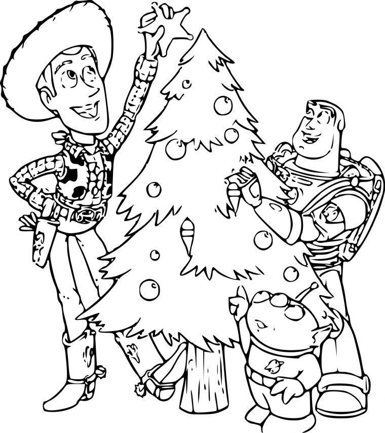 Coloriage Toy Story Noel À Imprimer tout Coloriage A Imprimer De Noel