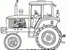Coloriage Tracteur À Imprimer intérieur Dessin D Un Tracteur