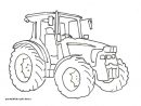 Coloriage Tracteur John Deere  Coloriage Kids pour Dessin D Un Tracteur