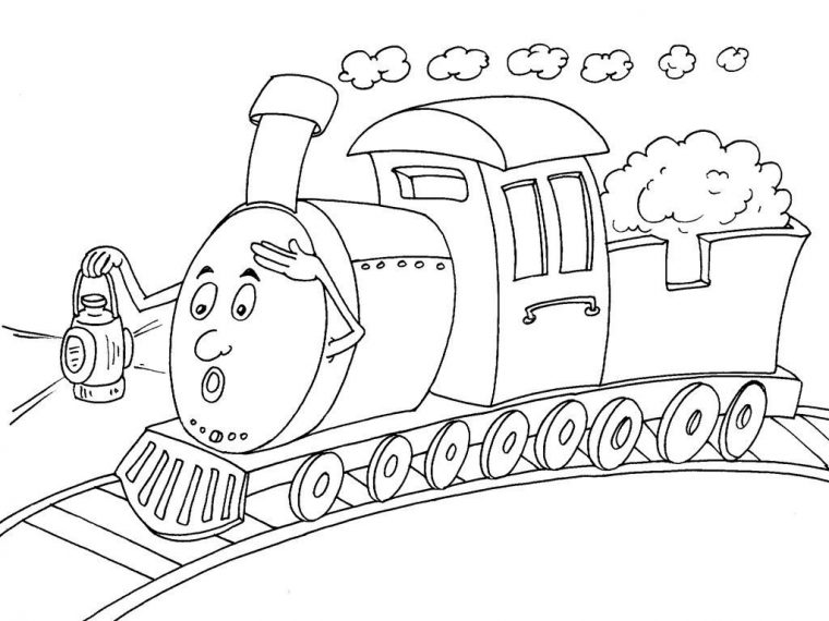 Coloriage Train 26 – Coloriage Trains – Coloriages Transports encequiconcerne Image De Train A Imprimer