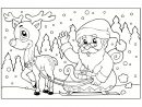 Coloriage Traîneau Du Père Noël : 20 Dessins À Imprimer destiné Image Pere Noel A Colorier
