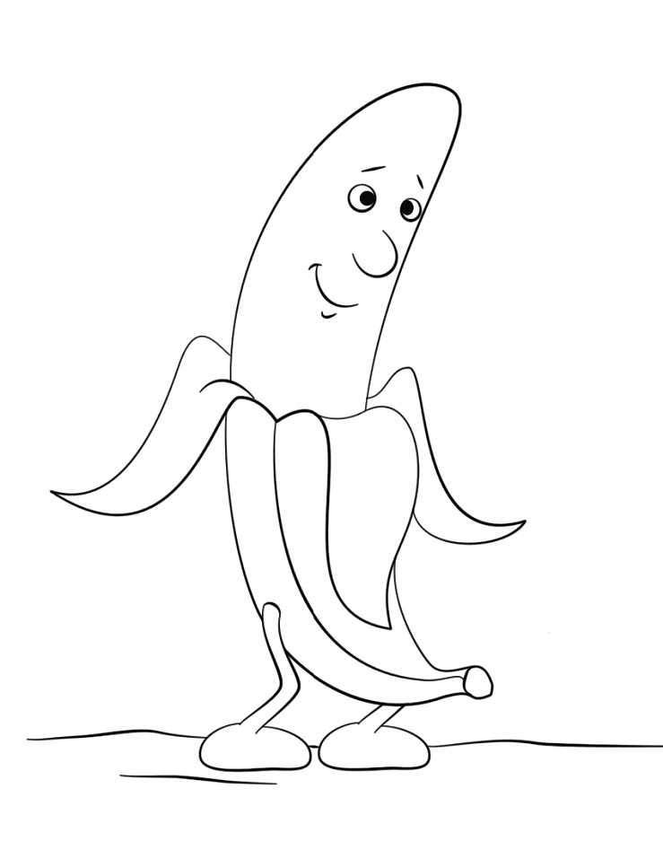 Coloriage Trois Bananes Dessin Gratuit À Imprimer serapportantà Coloriage Banane 