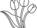 Coloriage Tulipe À Découper Dessin Gratuit À Imprimer serapportantà Fleur A Imprimer Et Decouper