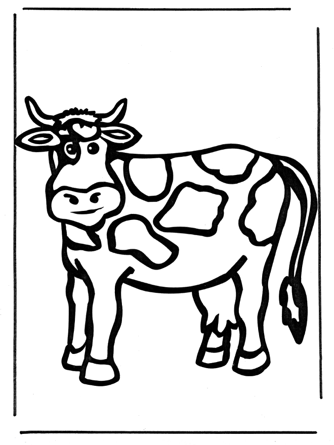 Coloriage Vache #13321 (Animaux) - Album De Coloriages dedans Dessin A Colorier Vache 