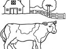 Coloriage Vache A La Ferme Dessin Animaux À Imprimer à Dessin De Vache À Imprimer