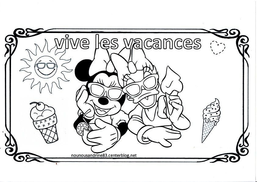 Coloriage Vive L&amp;#039;Été serapportantà L Été Coloriage 