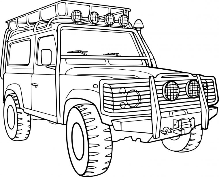 Coloriage Voiture 4×4 À Imprimer encequiconcerne Photo Dessin Voiture