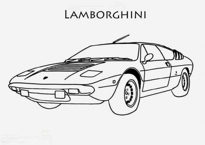 Coloriage Voiture De Course Lamborghini Dessin Gratuit À Imprimer intérieur Dessin De Voiture De Course À Imprimer 