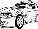 Coloriage Voiture De Police Sport Mustang Ford Dessin Voiture De Police tout Coloriages Voitures De Course