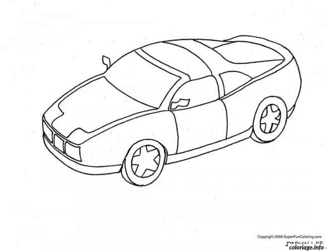 Coloriage Voiture Enfant Facile Dessin Gratuit À Imprimer intérieur Voiture Dessin Simple 