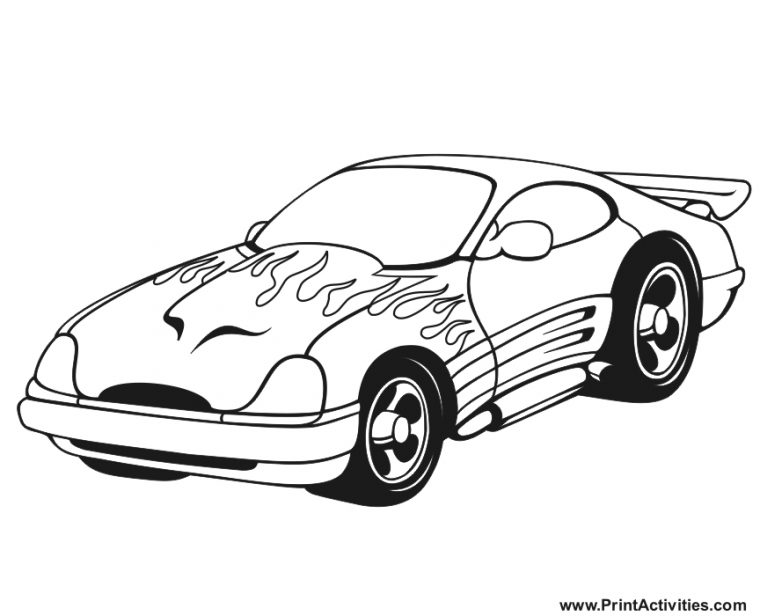 Coloriage Voiture Sport  Tuning #146999 (Transport) – Album De Coloriages tout Dessin De Voiture De Tuning