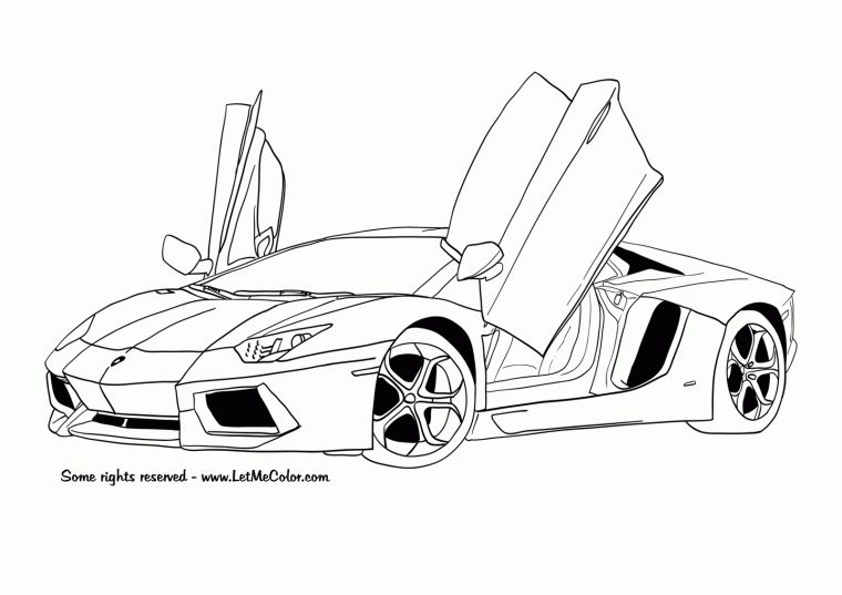 Coloriage Voiture Sport  Tuning #147108 (Transport) – Album De Coloriages à Dessin De Voiture De Tuning